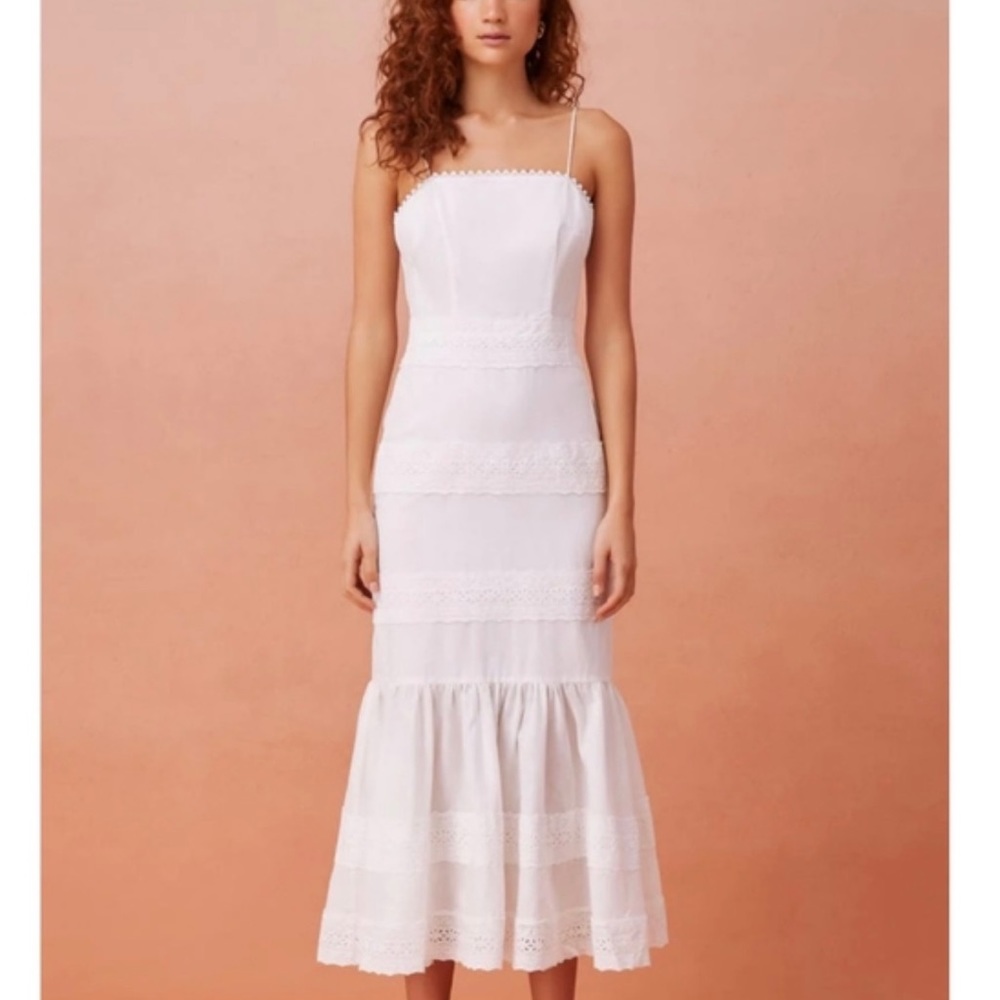 Keepsake Whistle Midi  Dress made of soft cotton,  lined